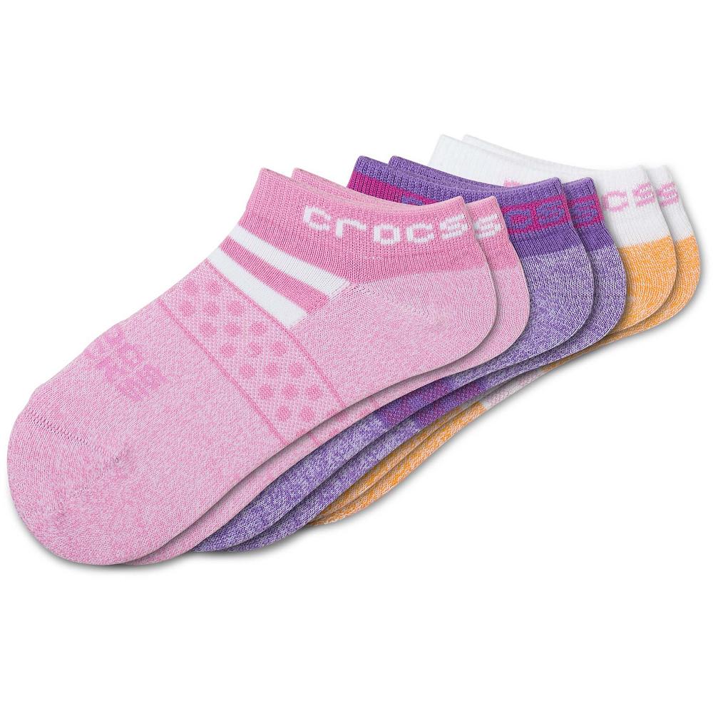 Chaussettes Crocs Low Heart 3-Pack Fille Multicolore | France 1688MQZA